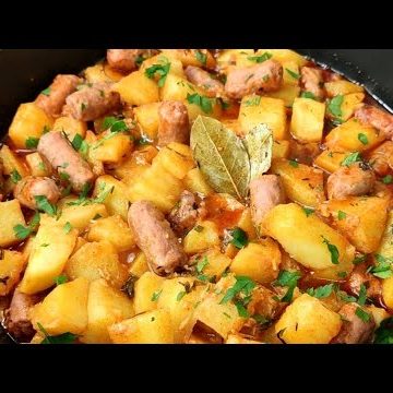 Receta de salchichas guisadas con patatas