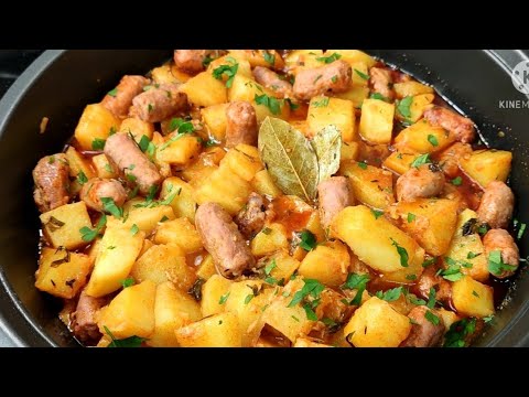 Receta de salchichas guisadas con patatas