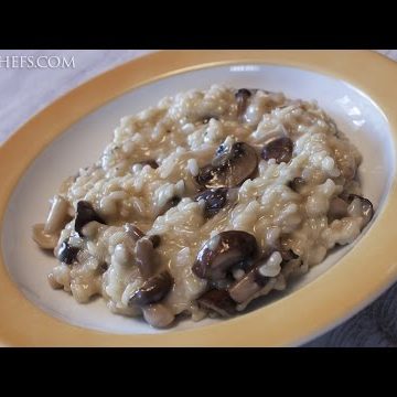 Receta de risotto de setas y orégano
