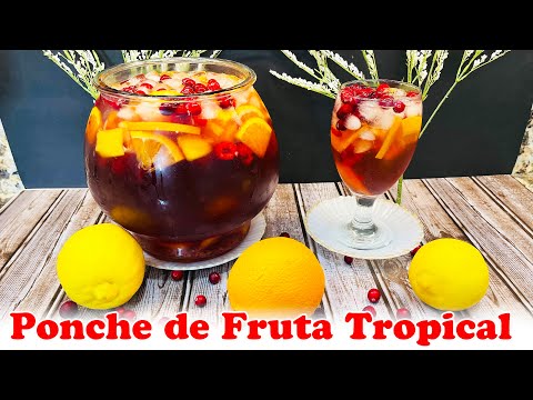 Receta de ponche de frutas sin alcohol