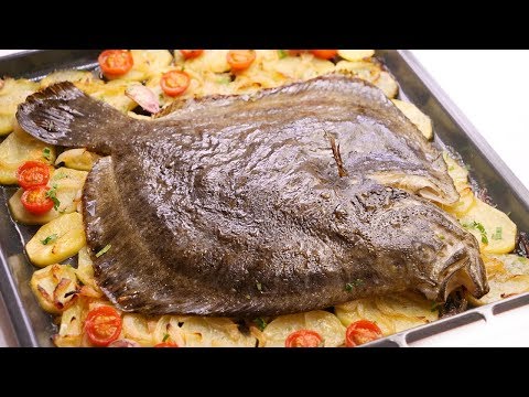 Receta de rodaballo con xixas