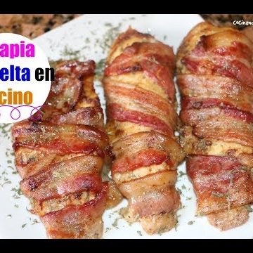 receta de pescado con bacon al horno