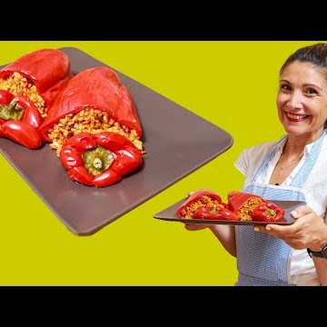 receta de pimientos rellenos de atún y arroz