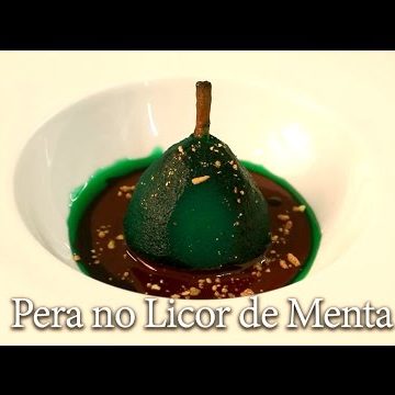 receta de peras al vapor de menta