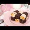 Receta de rollitos de pan de molde rellenos de chocolate