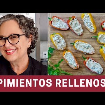 receta de pimientos rellenos de queso crema