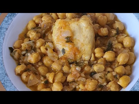receta de pescado con garbanzos y papas