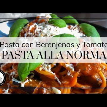 receta de penne plumitas con berenjenas y pecorino