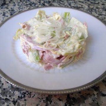 Receta de rollitos de jamón y puerro