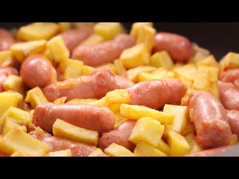 Receta de salchichas al vino con patatas