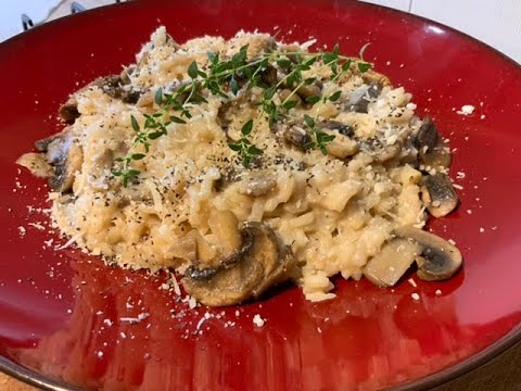 Receta de risotto vegano de setas