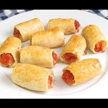 Receta de salchichas envueltas en masa