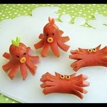 Receta de salchichas divertidas para niños