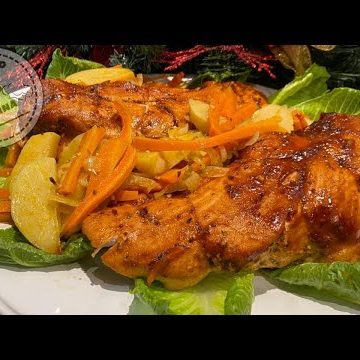 receta de pechugas de pavo con verduras