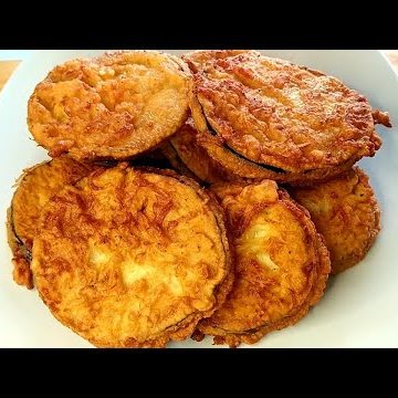 Receta de salchichas con berenjenas rebozadas