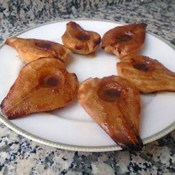receta de peras al horno con canela