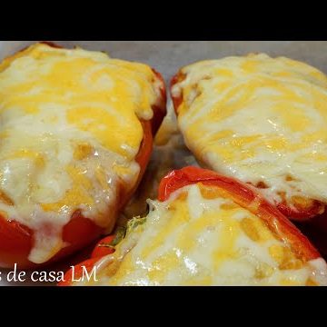 receta de pimientos rellenos de queso al horno