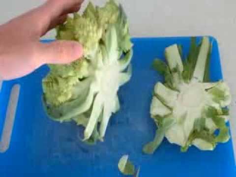 Receta de romanescu con jamón