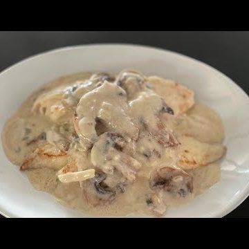 receta de pescado con champiñones