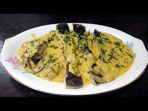 Receta de rodaballo al horno con salsa de sidra y boletus