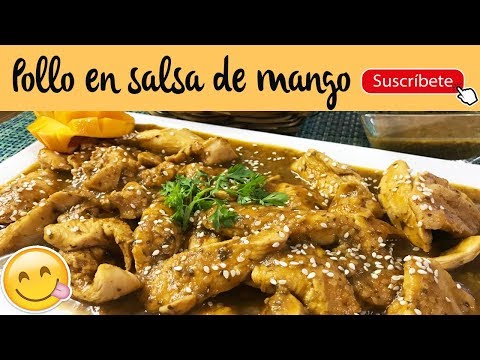receta de pechugas en salsa de mango