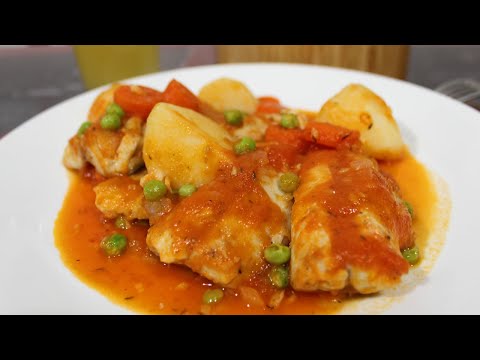 receta de pescado a la jardinera