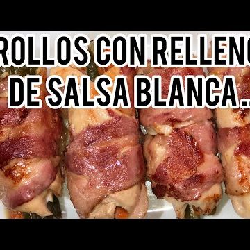 Receta de rollitos de bacon y verduras