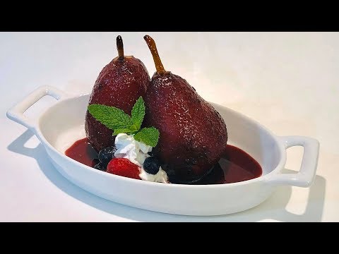 receta de peras rellenas al oporto