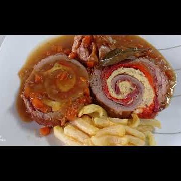 Receta de rollo de falda de res