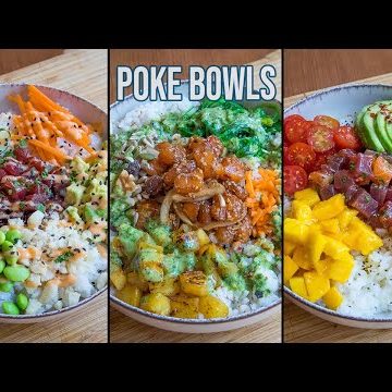Receta de poke bowl de salmon