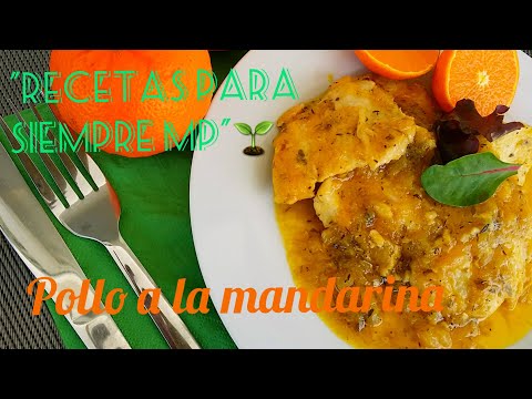 Receta de pollo a la mandarina
