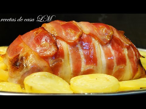 receta de pavo relleno al Alfredo