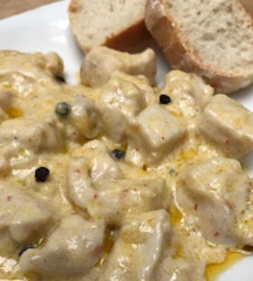 Receta de pechugas con nata