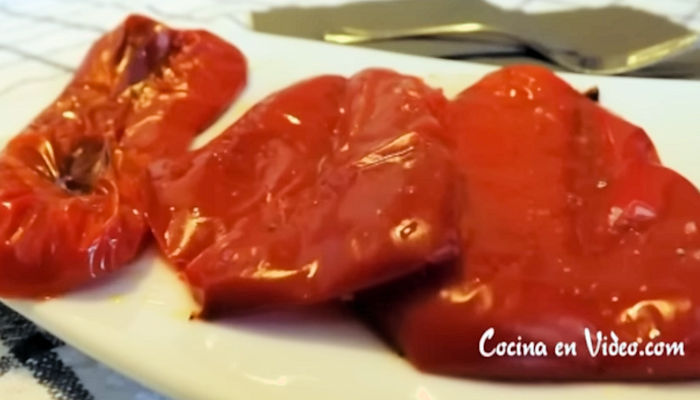 Receta de pimientos asados al horno