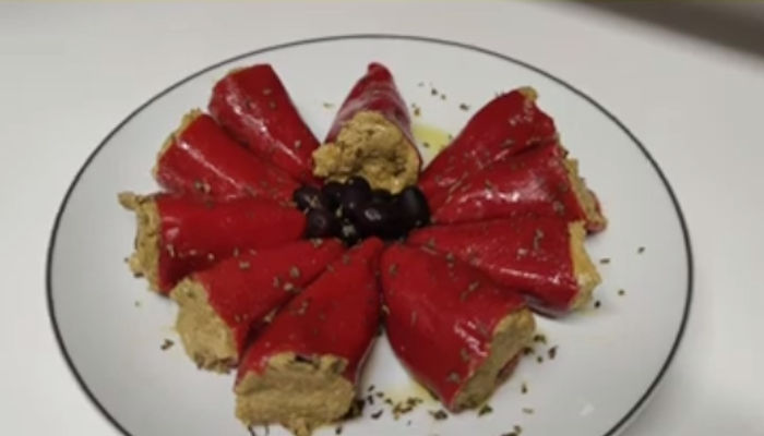 Receta de pimientos rellenos de mejillones