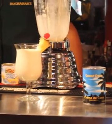 Receta de piña colada y crema de coco