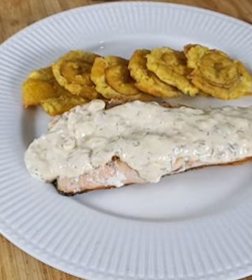 Receta de salmón a la crema