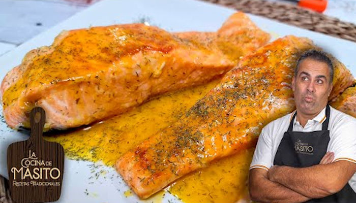 Receta de salmón a la naranja al horno