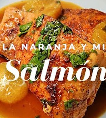 Receta de salmon a la naranja y miel