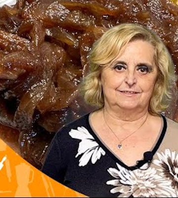 Receta de salmon a la plancha con cebolla caramelizada