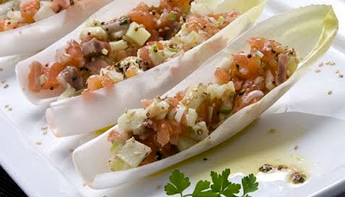 Receta de salmón ahumado con camarones