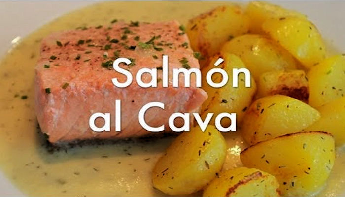 Receta de salmón al cava