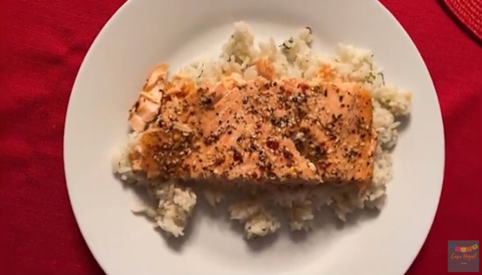 Receta de salmón al horno con especias