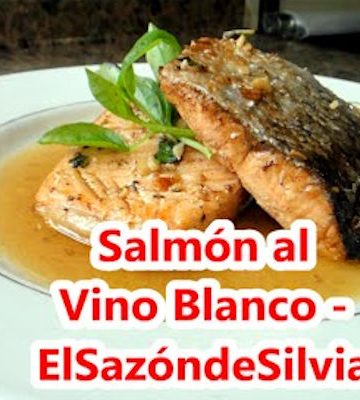 Receta de salmón al horno con limón y vino blanco