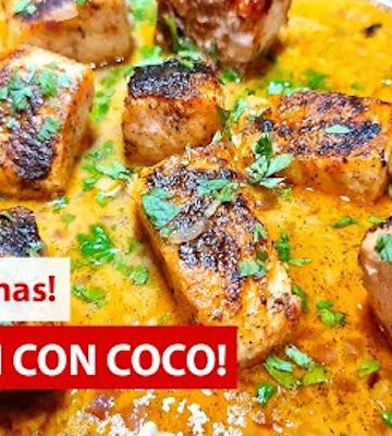Receta de salmon con leche de coco