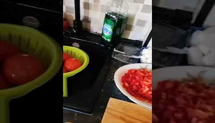 Receta de salmón con pisto