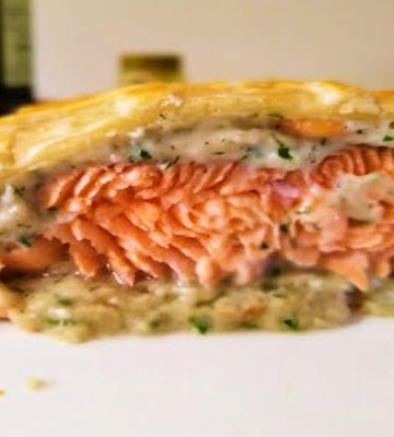 Receta de salmón en hojaldre