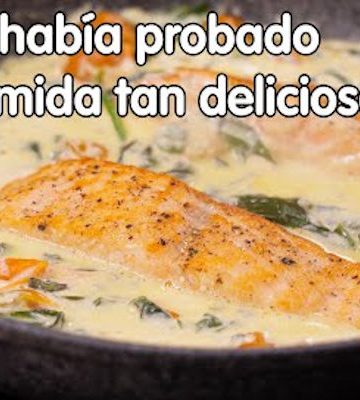 Receta de salmón en salsa de menta