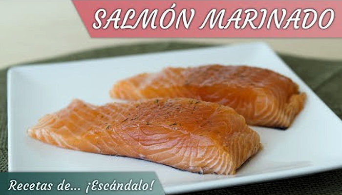 Receta de salmón marinado