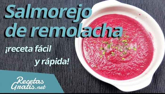 Receta de salmorejo de fresas y remolacha